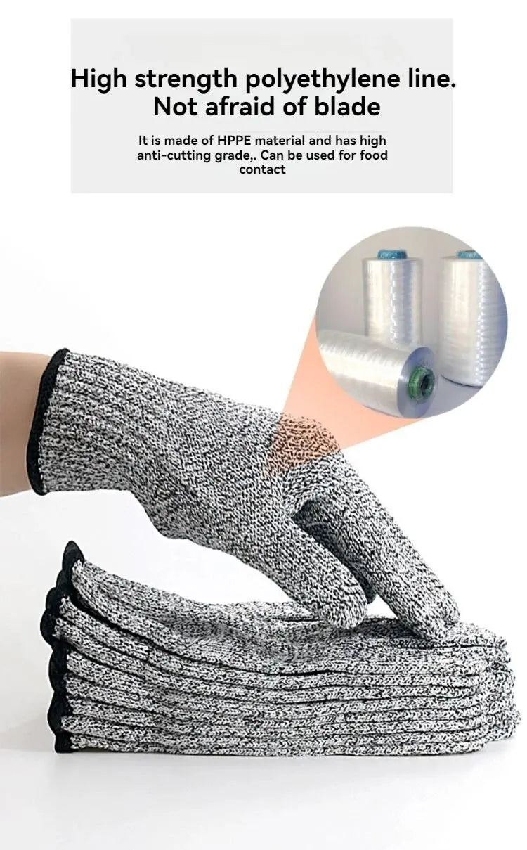 AMBOSS APPAREL® GripGuard Gloves Cut-Resistant Work & Self-Defense Gloves | Full hand blade protection