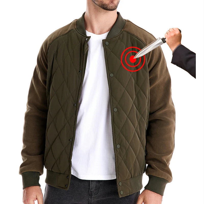 AMBOSS APPAREL® ShellGuard Stealth Jacket | Blade-Resistant Streetwear for Real-World Threats