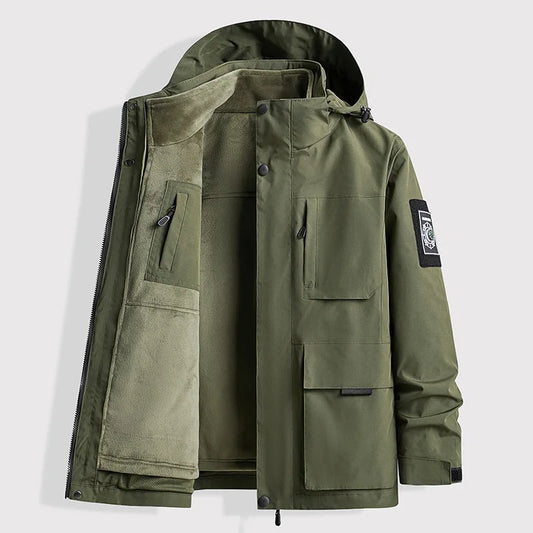 AMBOSS APPAREL® SafeLayer Jacket – Outdoor Everyday Safety with Hidden Protection | AntiCut & AntiStab Jacket for Self-Defense