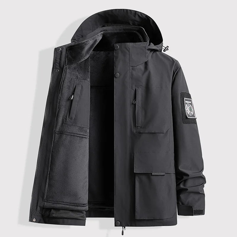AMBOSS APPAREL® SafeLayer Jacket – Outdoor Everyday Safety with Hidden Protection | AntiCut & AntiStab Jacket for Self-Defense
