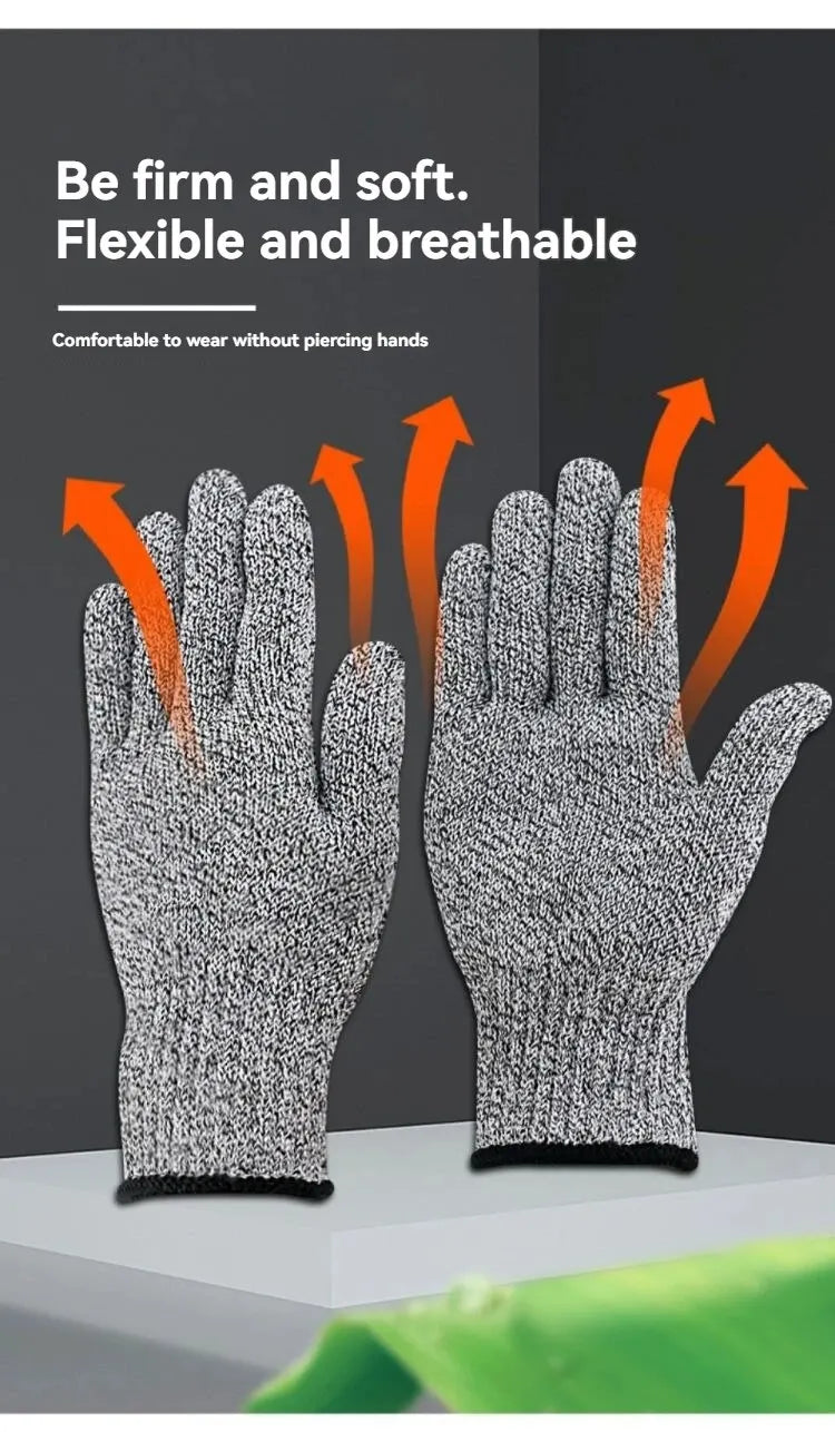 AMBOSS APPAREL® GripGuard Gloves Cut-Resistant Work & Self-Defense Gloves | Full hand blade protection