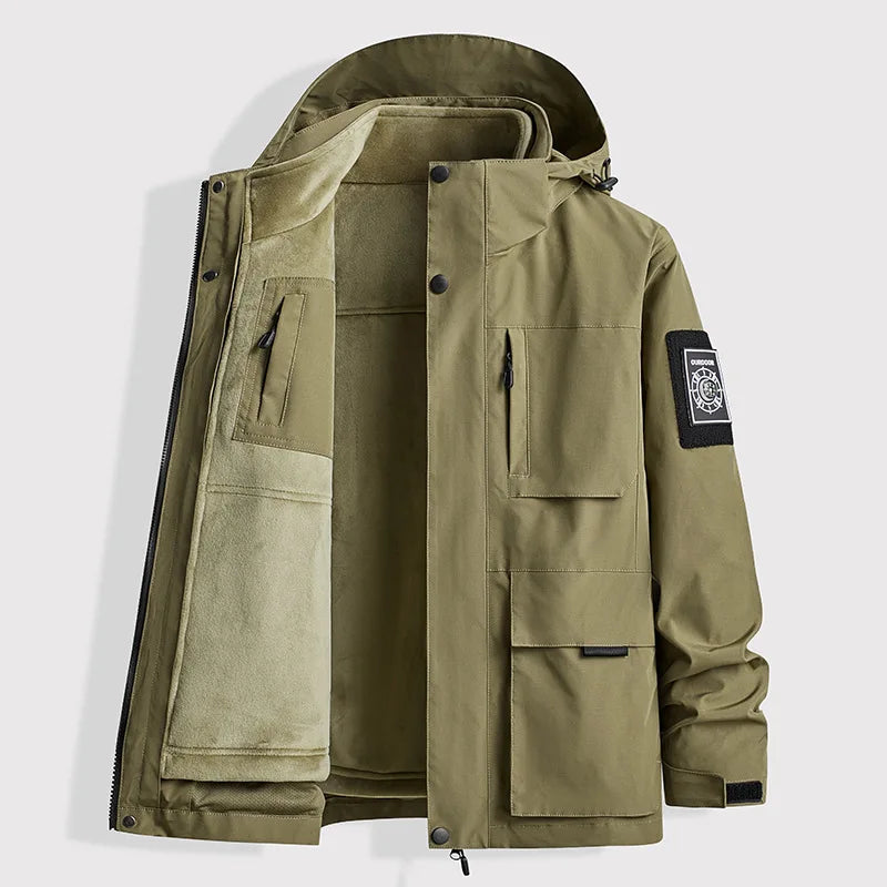 AMBOSS APPAREL® SafeLayer Jacket – Outdoor Everyday Safety with Hidden Protection | AntiCut & AntiStab Jacket for Self-Defense