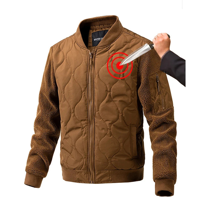 AMBOSS APPAREL® UrbanGuard Anti-Stab Fashion Jacket for Civilian & Tactical Use | Comfortable Cotton. Concealed Protection.