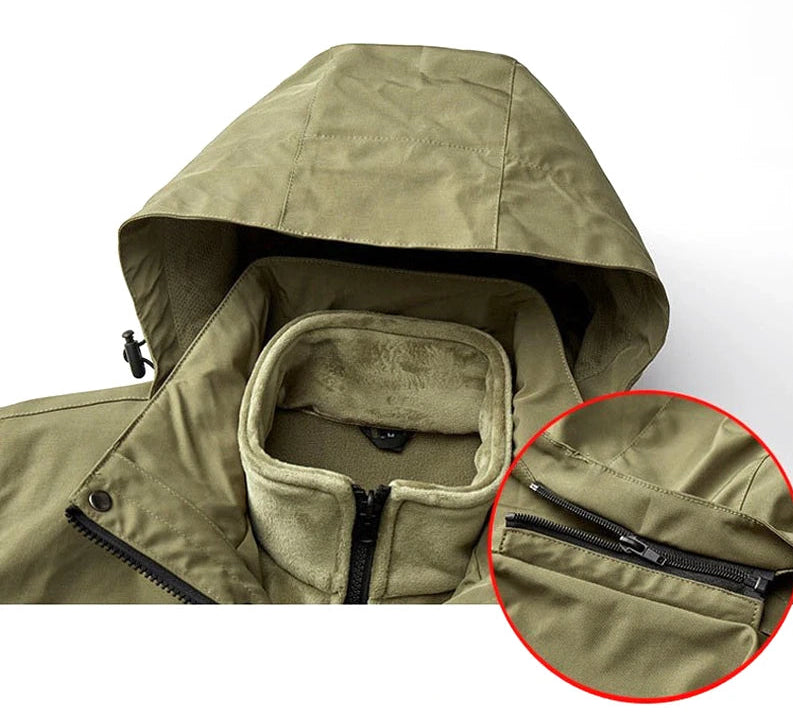 AMBOSS APPAREL® SafeLayer Jacket – Outdoor Everyday Safety with Hidden Protection | AntiCut & AntiStab Jacket for Self-Defense