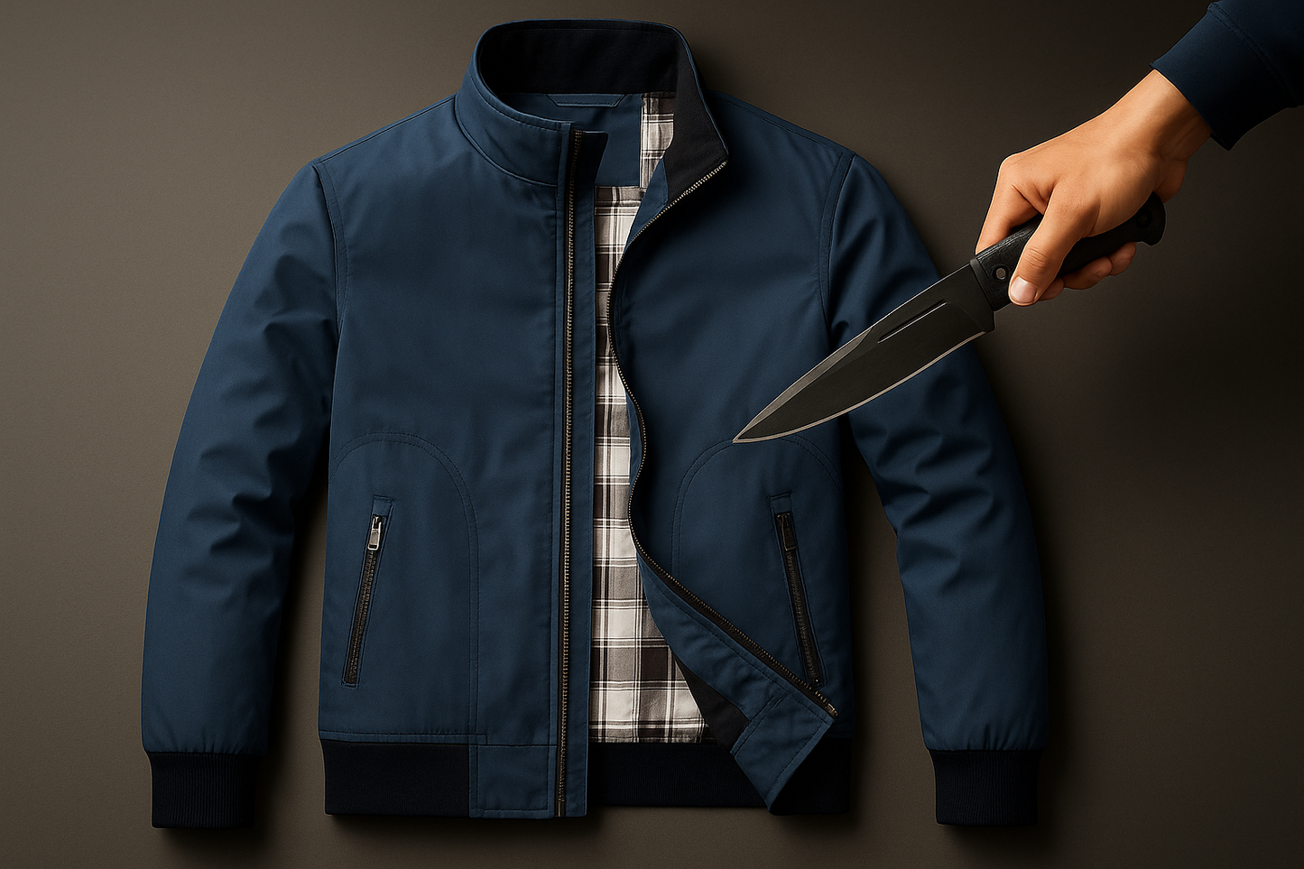 AMBOSS APPAREL® SentinelFlex Jacket for Covert Slash Protection | Used in Security, Survival & Work Safety