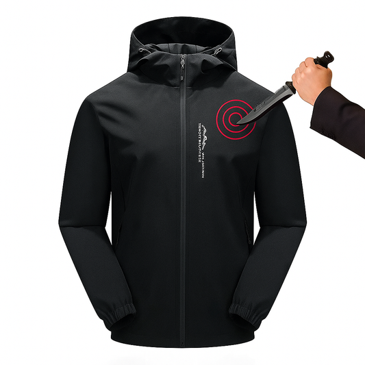 AMBOSS APPAREL® DaggerSkin Softshell – Confidence in Every Step | Cut-Resistant Jacket for Protection & Self-Defense