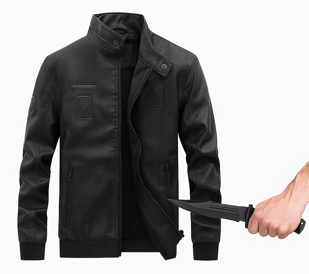 AMBOSS APPAREL® Dragonguard Leather Jacket - Elegance That Defends | Urban Leather Armor for Everyday Use