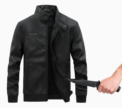 AMBOSS APPAREL® Dragonguard Leather Jacket - Elegance That Defends | Urban Leather Armor for Everyday Use