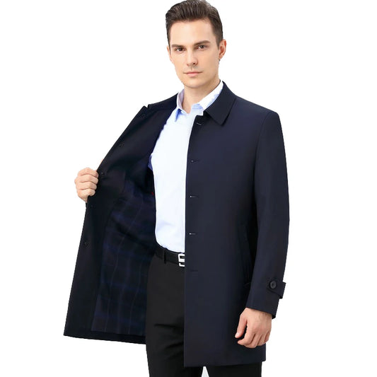 AMBOSS APPAREL® ShieldGuard Mantel | Zuverlässiger Stichschutzmantel für Zivilisten | Leichte, unsichtbare Schutzausrüstung