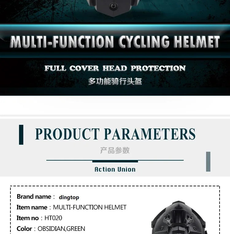 AMBOSS APPAREL® PHANTOMSCHILD Helm | Fullmasken Kopf Schutz
