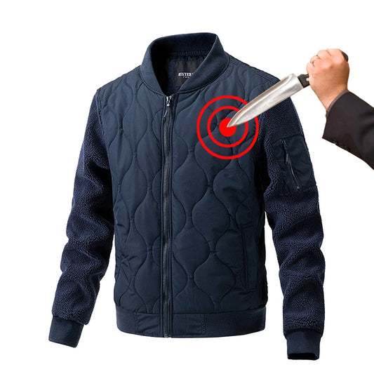 AMBOSS APPAREL® UrbanGuard Anti-Stab Fashion Jacket for Civilian & Tactical Use | Comfortable Cotton. Concealed Protection.