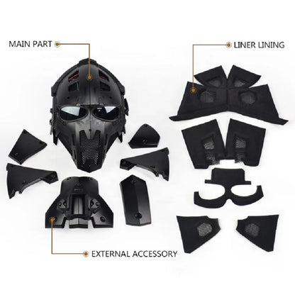 AMBOSS APPAREL® PHANTOMSCHILD Helm | Fullmasken Kopf Schutz