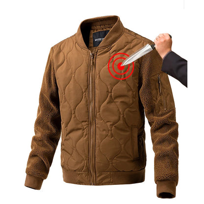 AMBOSS APPAREL® UrbanGuard Anti-Stab Fashion Jacket for Civilian & Tactical Use | Comfortable Cotton. Concealed Protection.