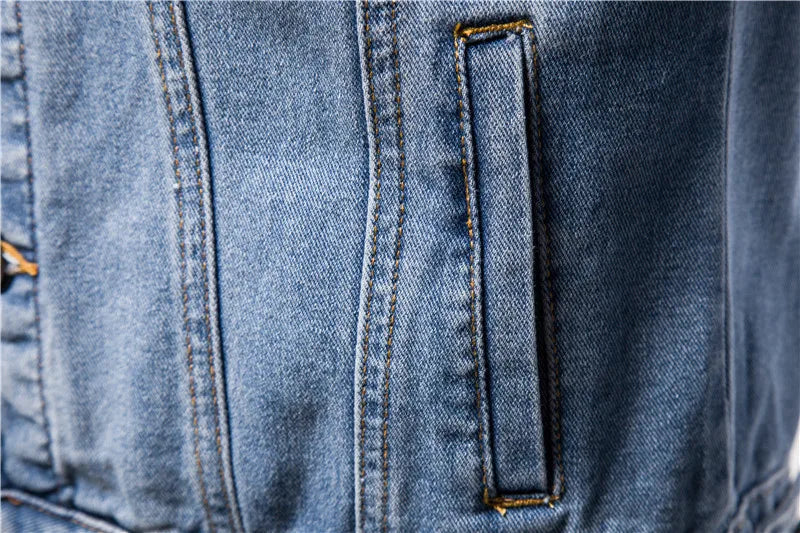 AMBOSS APPAREL® DenimGuard Stichschutzjacke | Moderner Denim. Versteckte Schutzausrüstung.